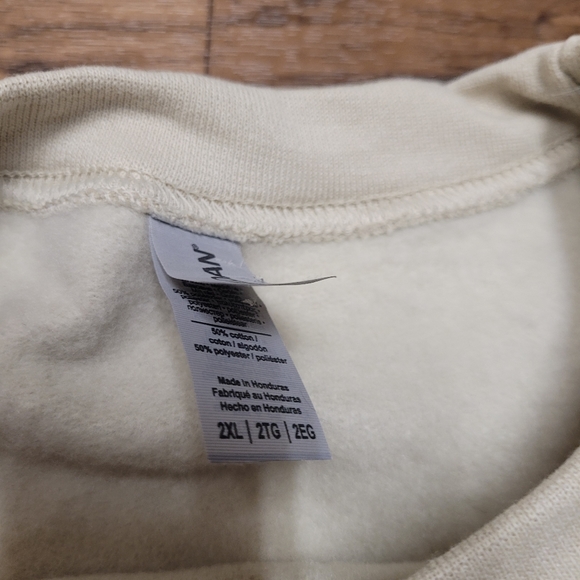 New! Righteous Culture Men's Crewneck Beige/Black Sweatshirt Sz 2xl - Picture 7 of 7